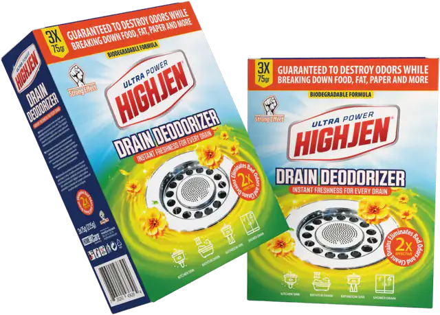 HIGHJEN Drain Deodorizer, kutije od 3 × 75 g