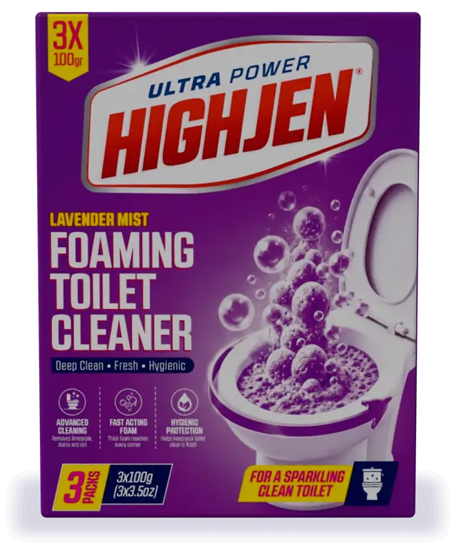HIGHJEN Köpüren Tuvalet Temizleyici — Lavender Mist kutusu