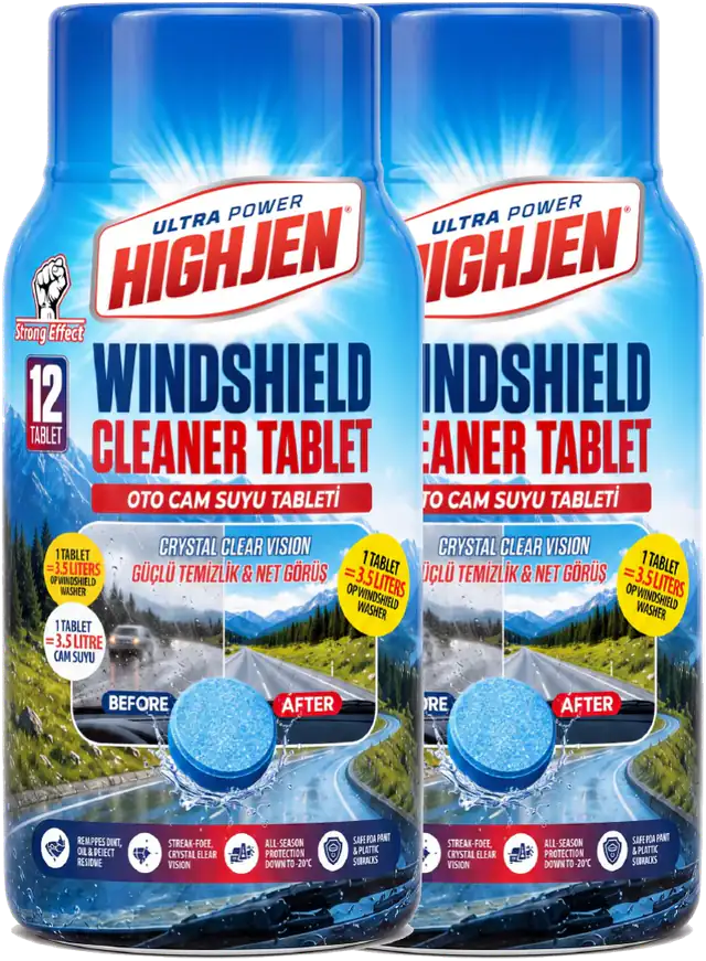 HIGHJEN Windshield Cleaner Tablet, tegle sa po 12 tableta