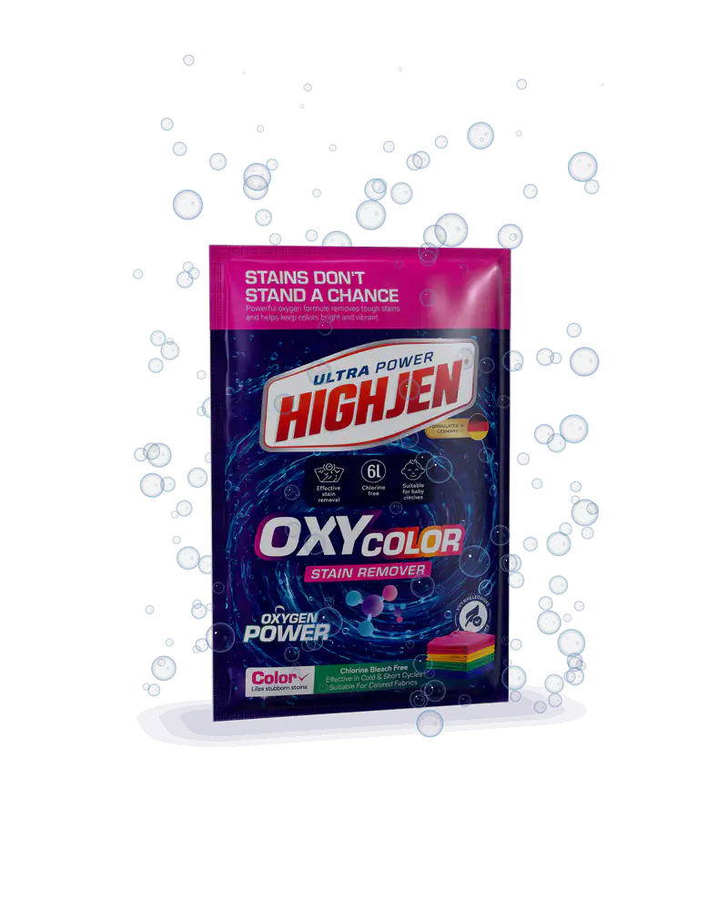 HIGHJEN Oxy Color stain remover sachet (representative image)
