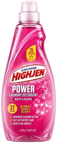 HIGHJEN Power Laundry Detergent, ružičasta boca od 1,48 l
